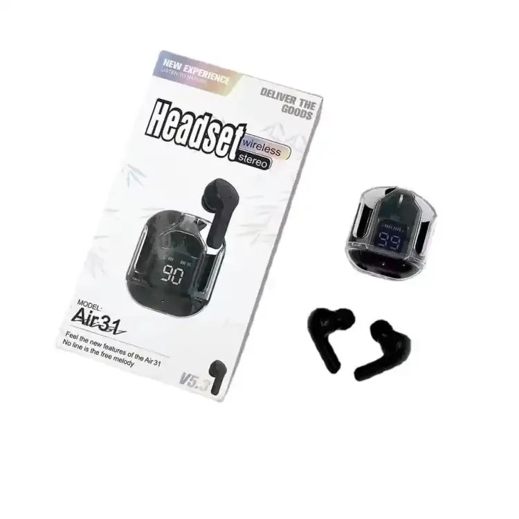 Air 31 Wireless Earbuds V5.3 Transparent Case