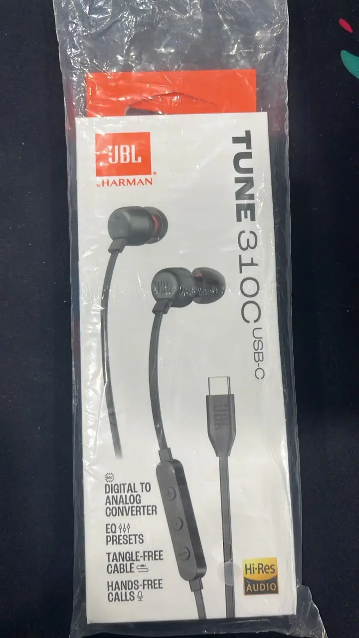 JBL Tune 3100 USB Type-C Wired Handfree with Microphone