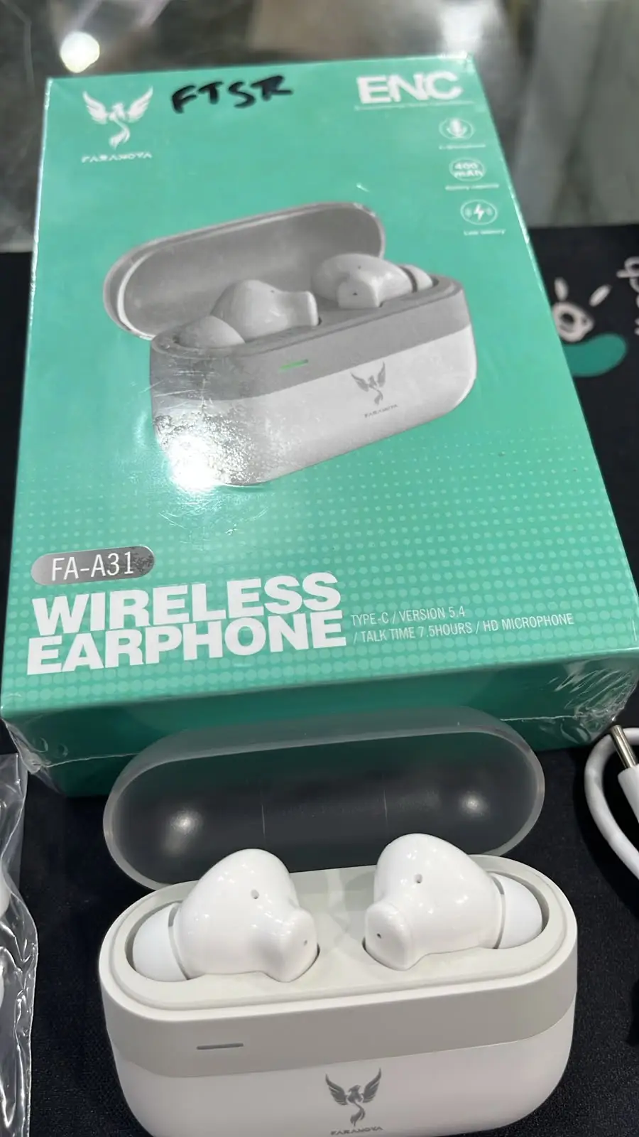 Faranova FA-A31 Wireless Earphones Bluetooth 5.3 TWS Earbuds with ENC Mic Touch Control