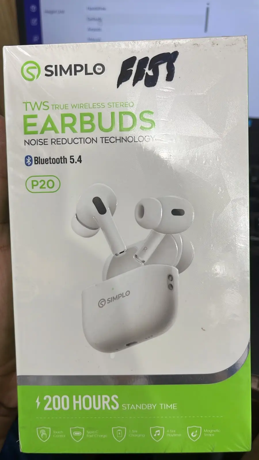 Simplo P20 TWS Wireless Earbuds Bluetooth 5.3