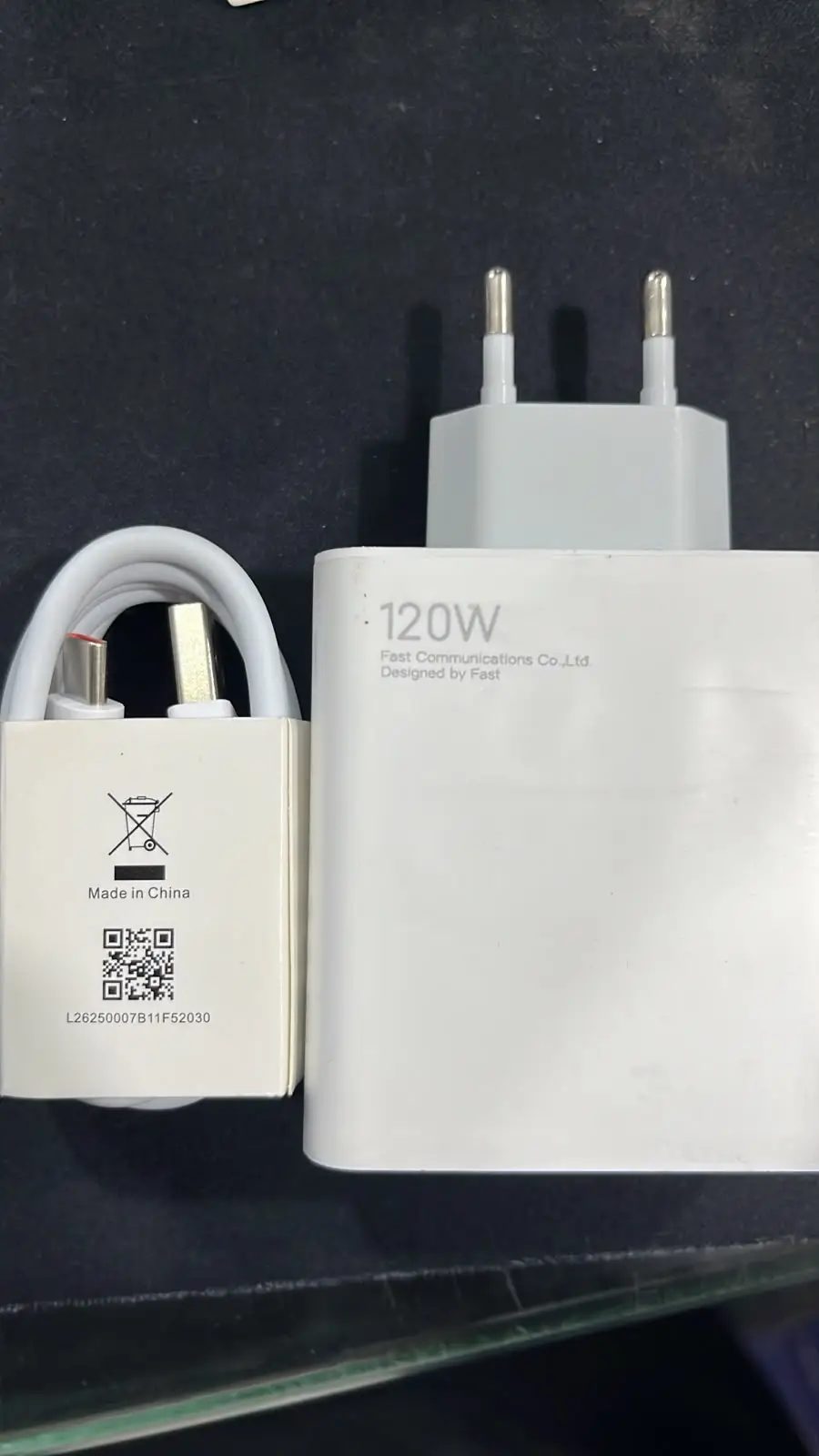 MI First Copy 120W Fast Charger with Type-C Cable