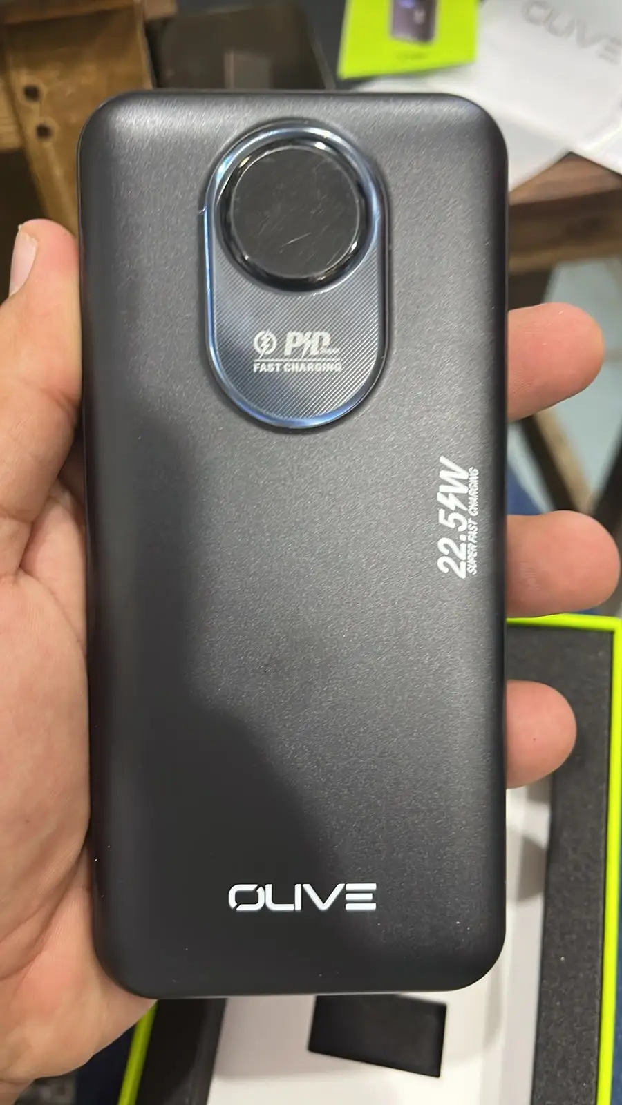 Olive Plasma Monolith 10000mAh 22.5W Fast Charging Power Bank