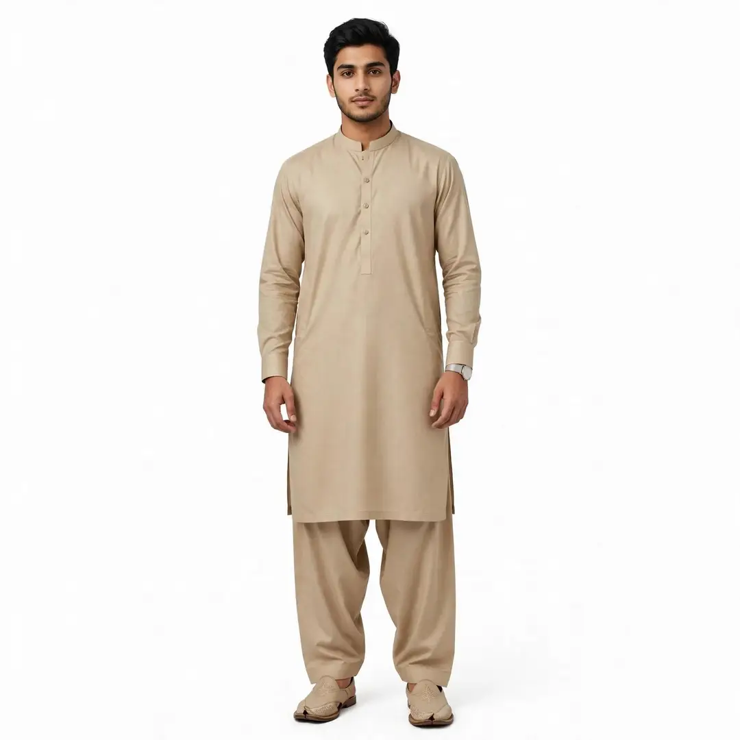 Men’s Unstitched Wash And Wear Plain Suit