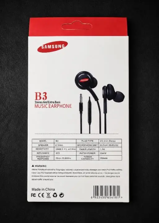 In-built Microphone Wired Earphones White