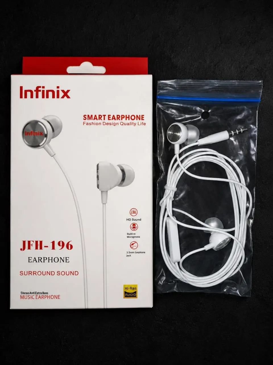 Clear Voice Wired Earphones White