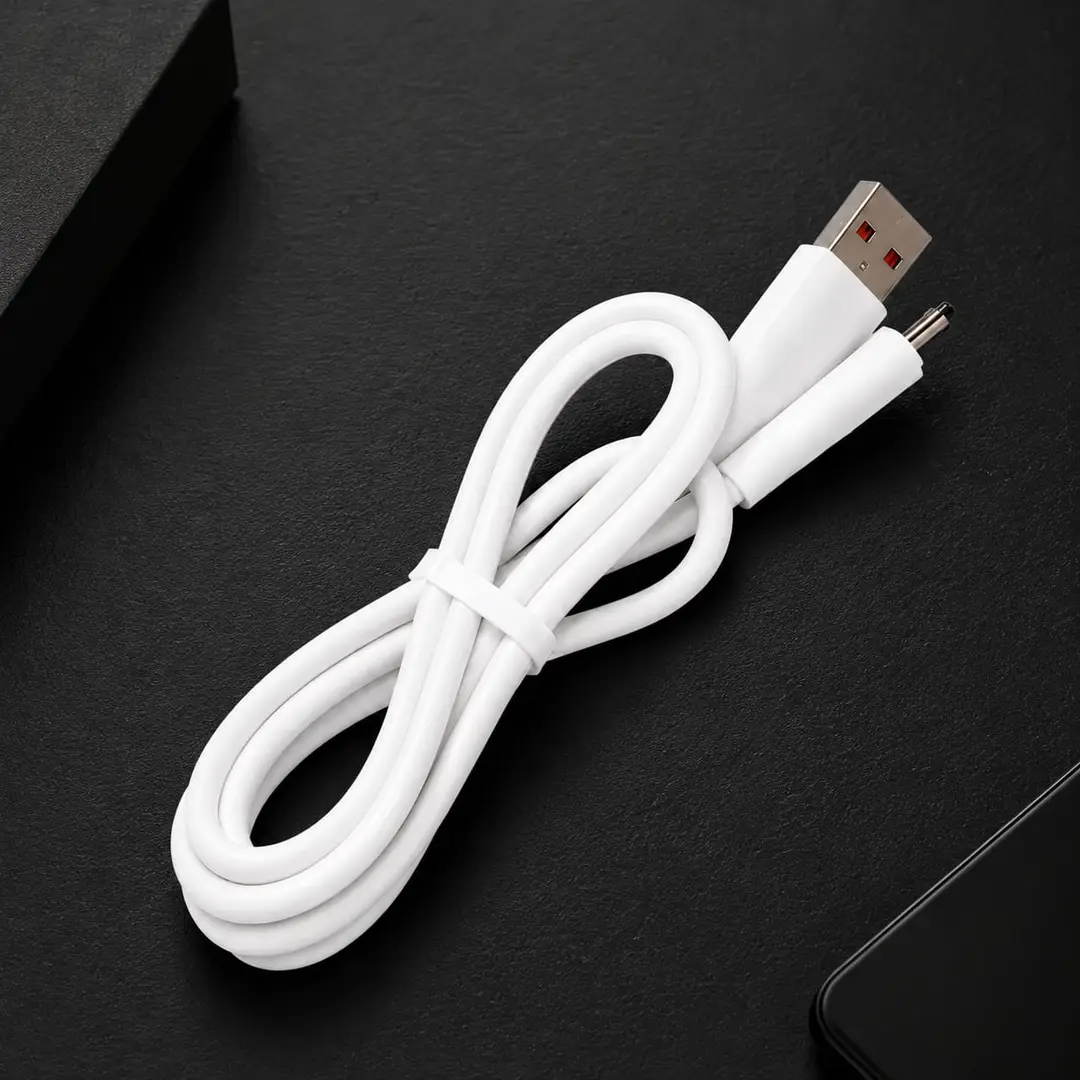 A.T Original AT-22 3.4A Fast Charging Micro USB Cable – 1 Meter | High-Speed Data Sync | White