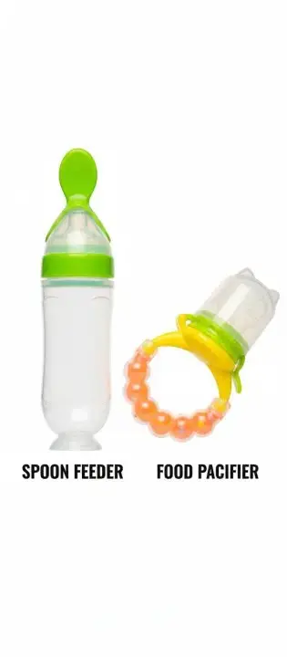 BPA Plastic Pacifier And Feeding Spoon Set