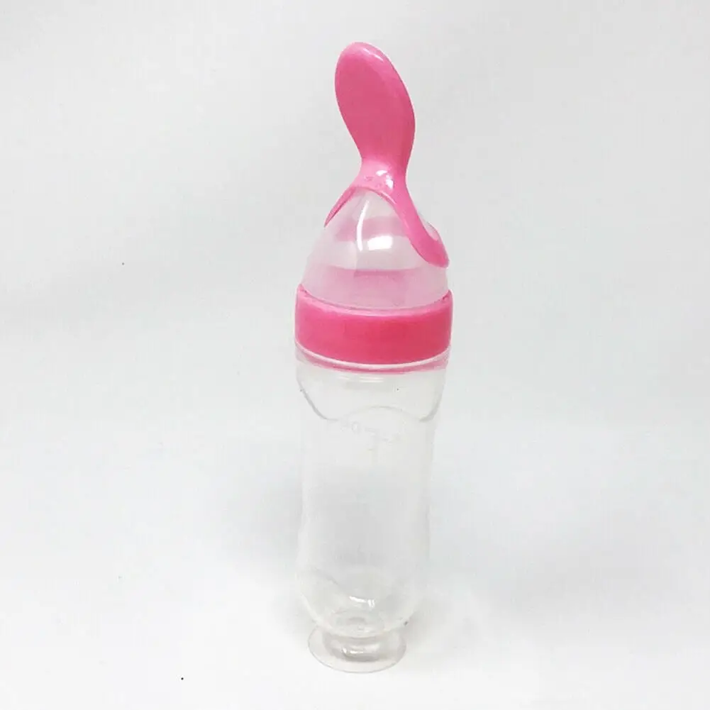 Best Quality Titan Stand-Wala Baby Spoon Feeder – Premium Anti-Spill Silicone Squeeze Bottle