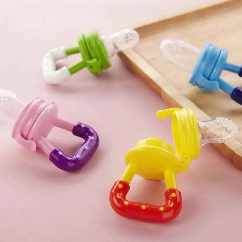 Premium Baby Fruit Feeder Pacifier pack of 2 - Fresh Food Juicer Chosni & Silicone Nibbler - Orthodontic Teething Toy for Infants & Toddlers (BPA-Free)