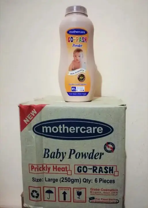 Mothercare Go-Rash Powder 250g - Pack of 2 | Original Anti-Rash Baby Powder | 100% Safe Protective Formula for Rashes, Chafing & Sensitive Skin (Pack of 2 Deals)