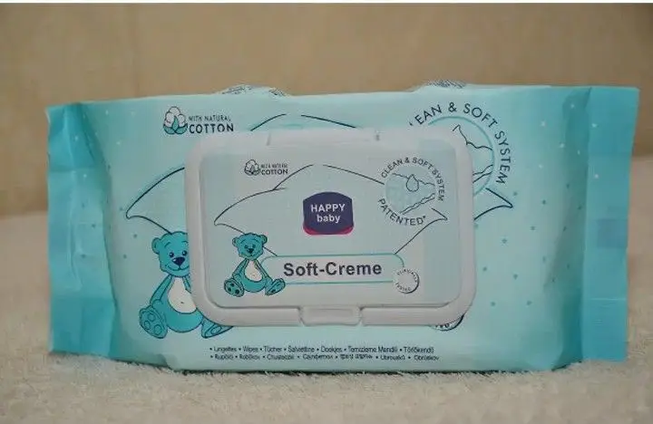 Soft-Creme Baby Wipes Pack of 10 -| 80 Wipes Each Pack | 100% Cotton | Alcohol Free | Best Quality with light Fragrance