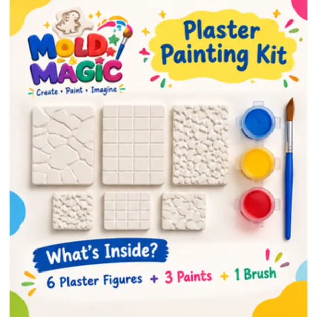 Girl's Plaster Animals DIY Plaster Painting Kit 6