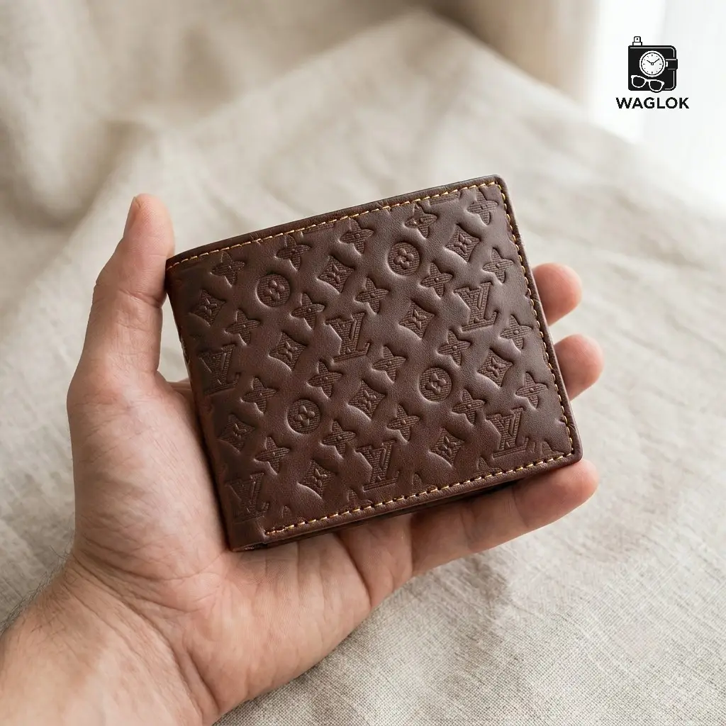 Men's Genuine Leather Bifold Wallet with Gift Box