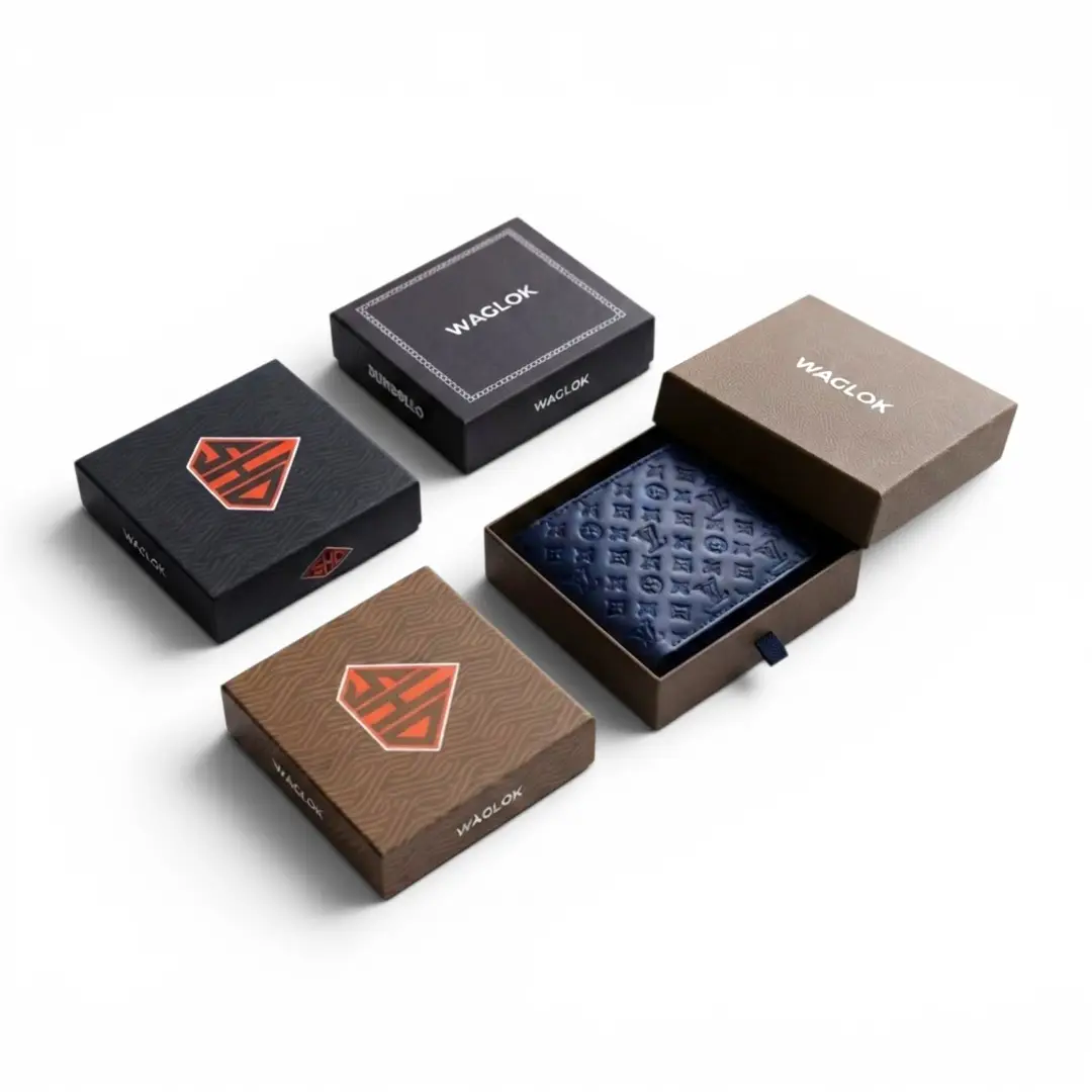 Men's Genuine Leather Bifold Wallet with Gift Box