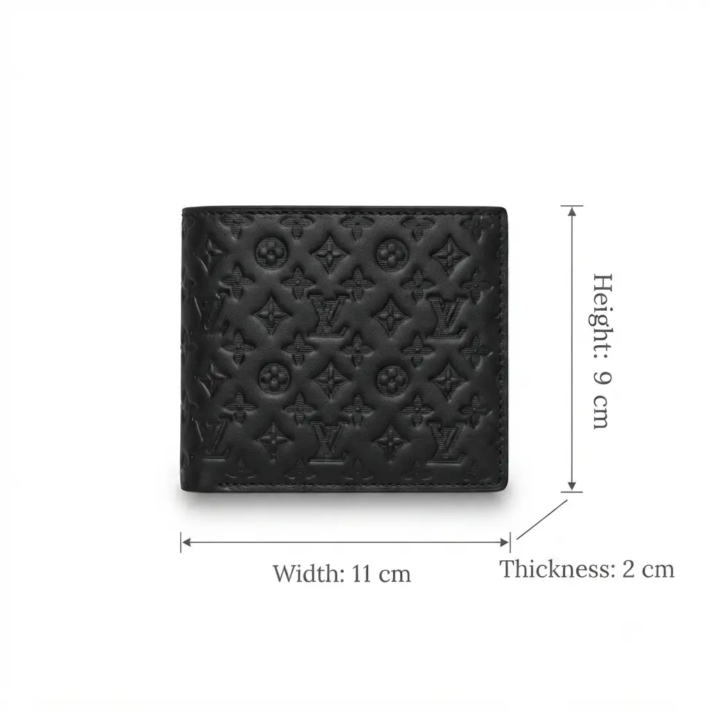 Men's Genuine Leather Bifold Wallet with Gift Box