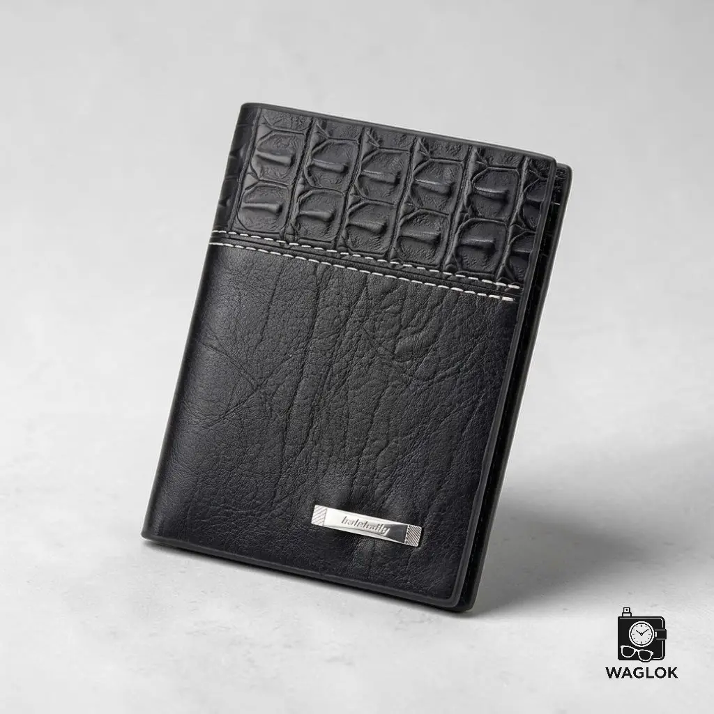 Balebaily Croc Texture Wallet
