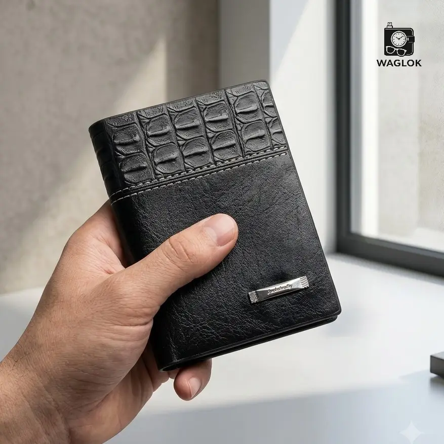 Balebaily Croc Texture Wallet