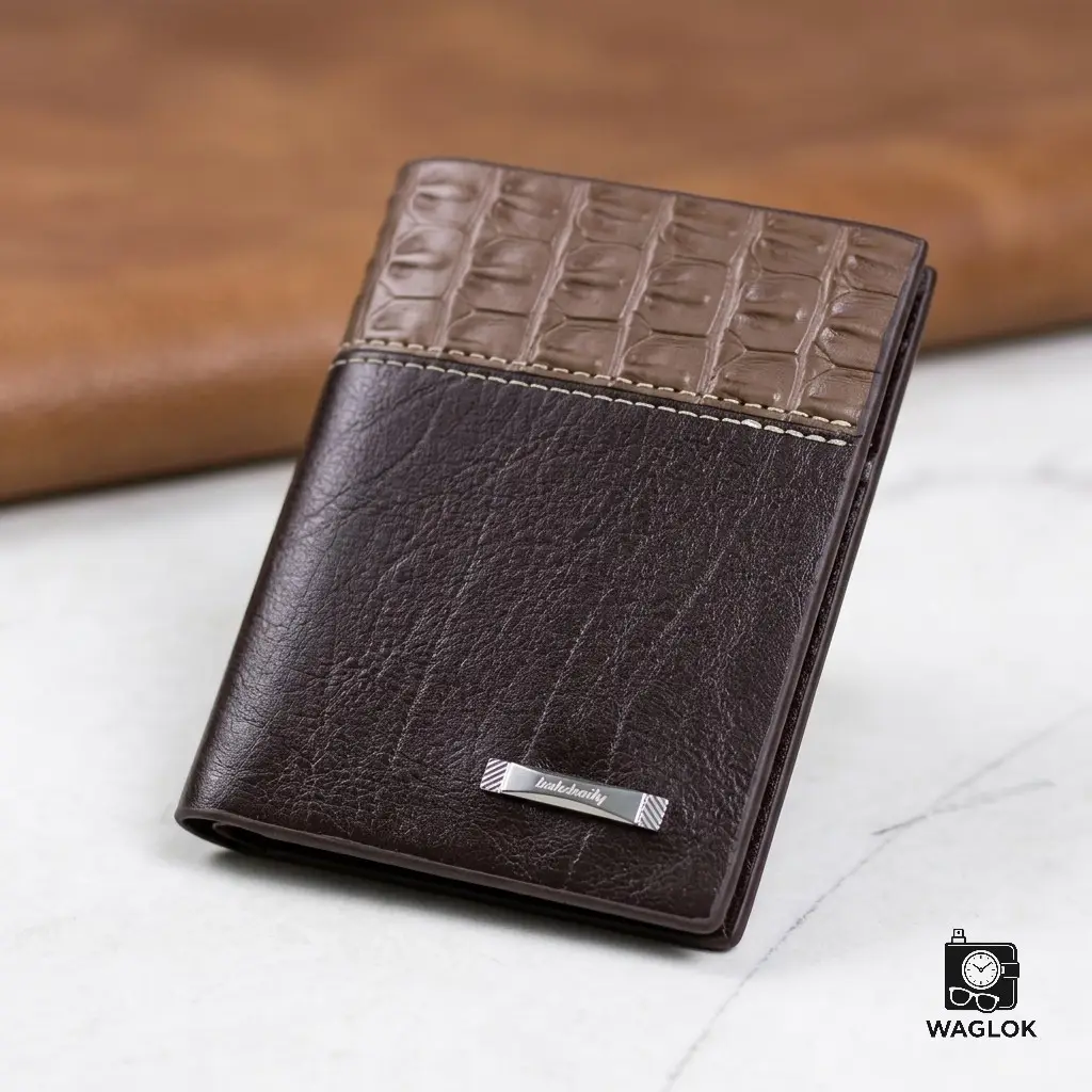 Balebaily Croc Texture Wallet
