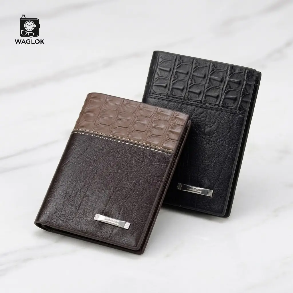 Balebaily Croc Texture Wallet