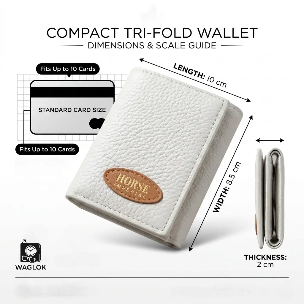Horse Trifold Short Wallet for Men & Women