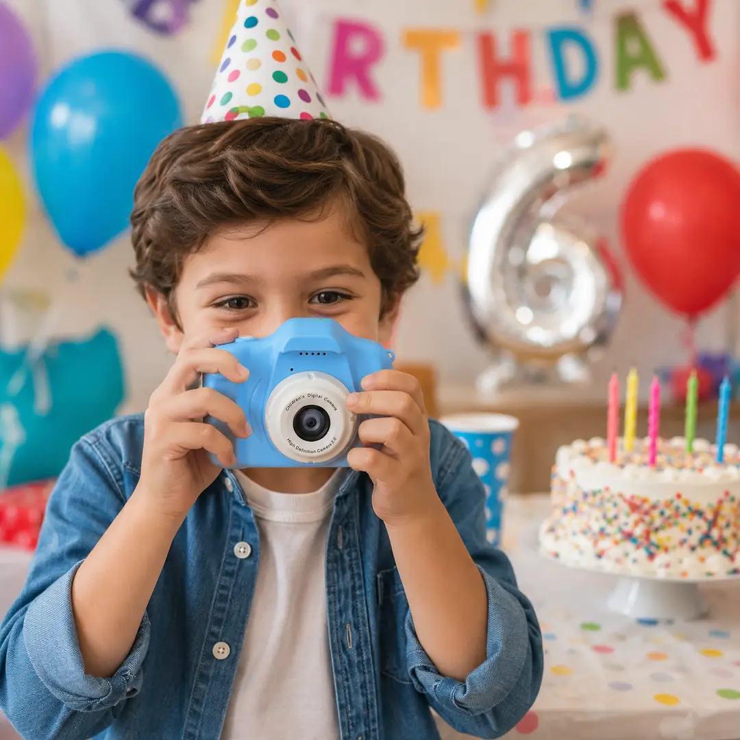 Kids Digital Camera for Photos & Videos – Lightweight Children’s Camera in Pink or Blue