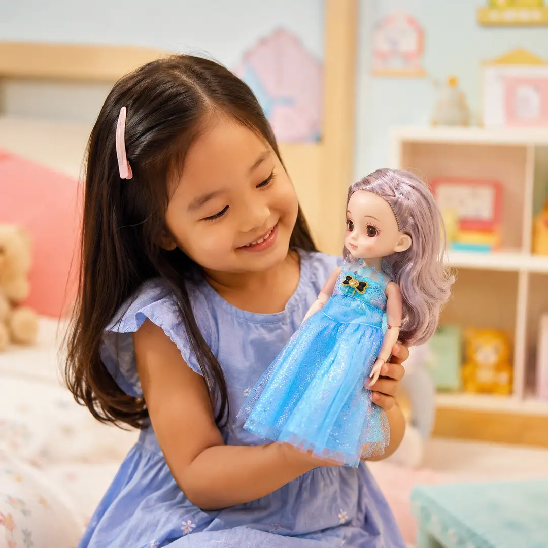 Wonderful Elegant Fashion Doll with Long Hair & Stylish Dress – Assorted Designs for Kids Ages 3+