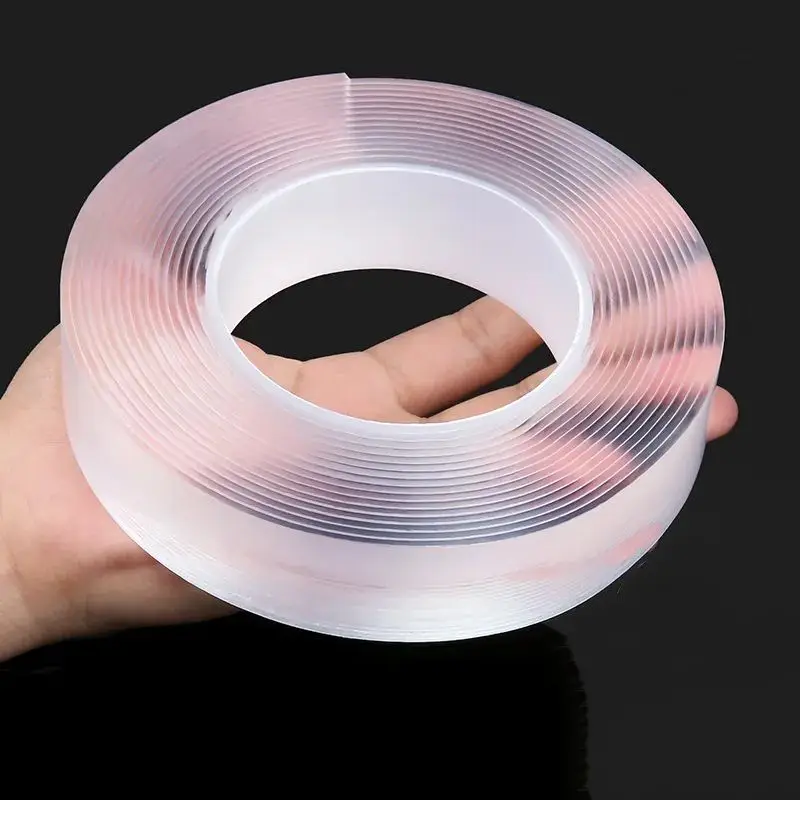 Double Sided Tape for Walls Heavy Duty Removable Mounting Tape Strong Adhesive Washable and Reusable Tape Wall Tape for Picture Photo Carpet Decoration Poster Tape Roll