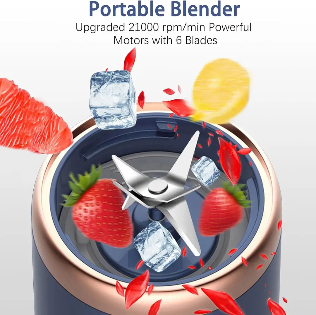 Portable USB Rechargeable Blender Juicer Bottle – Mini Smoothie Maker for Fresh Juice, Shakes & Baby Food – Travel Friendly