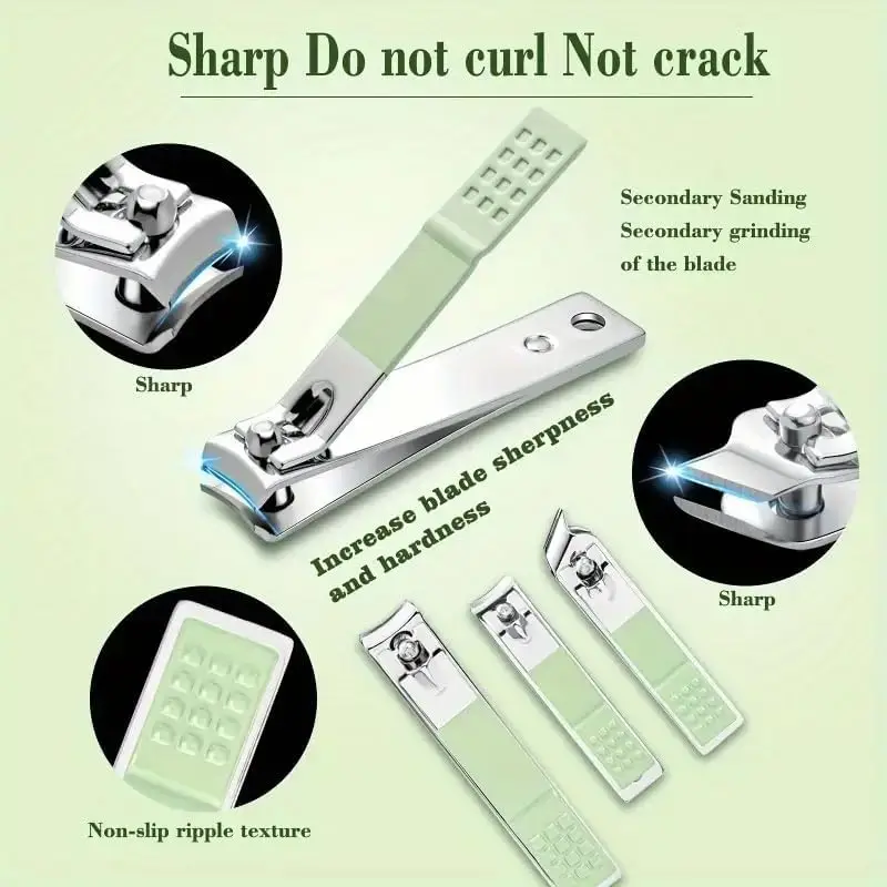 16-Piece Professional Manicure & Pedicure Kit – Stainless Steel Nail Care Set with Travel Case