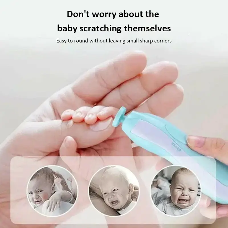 Baby Electric Nail Grinder for Newborns & Kids | Safe, Quiet USB Rechargeable Nail Trimmer Kit