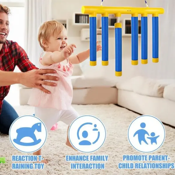Hand Speed Challenge Game for Kids – Quick Reaction Catching Game – Hand-Eye Coordination Training Toy – Indoor Family Game