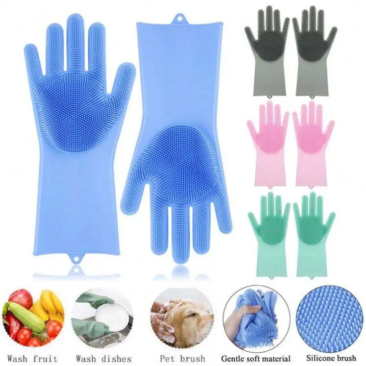3 in 1 Kitchen & Cleaning Essential Bundle Set – Silicone Sink Splash Guard, Cleaning Gloves & Heat Resistant Pot Holders