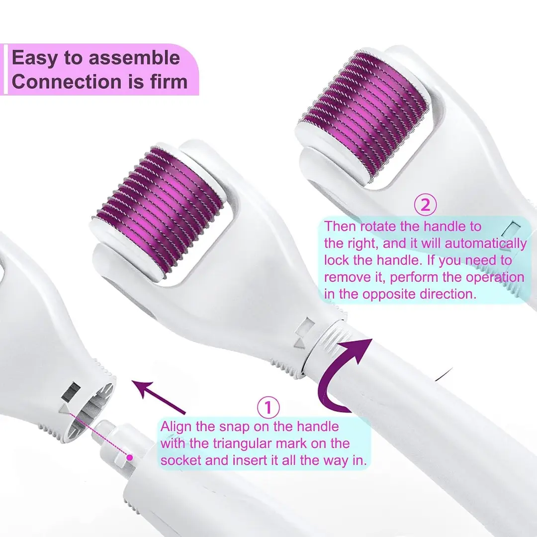 6-in-1 Derma Roller Skin Care Kit – Microneedling Facial & Beauty Roller Set