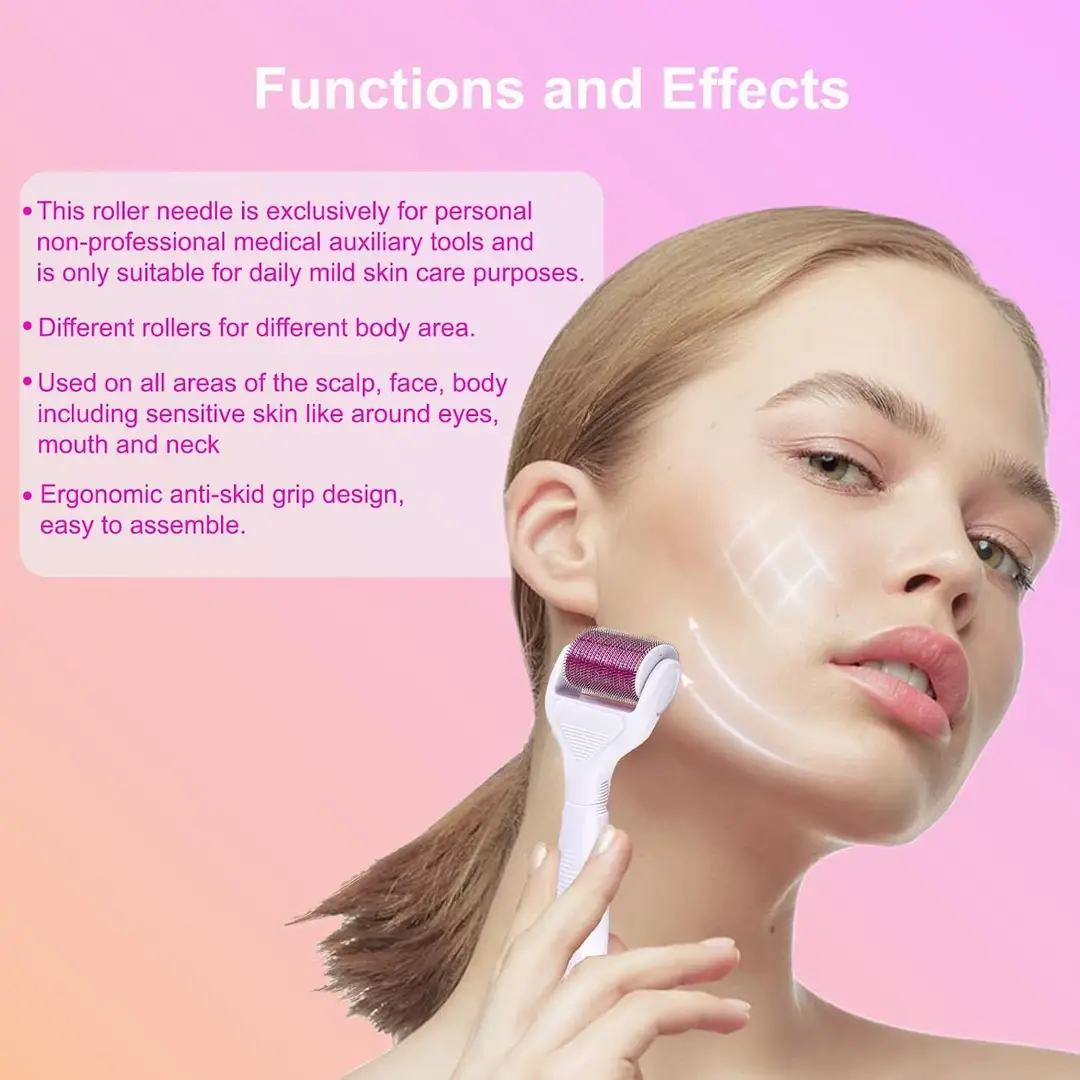 6-in-1 Derma Roller Skin Care Kit – Microneedling Facial & Beauty Roller Set