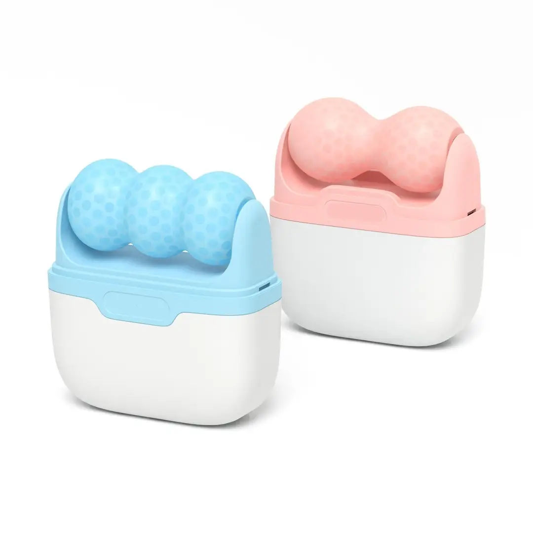 Ice Roller for Face & Body with Storage Case | Reusable Cooling Massage Roller for Facial Skincare, Puffiness & Refreshing Skin