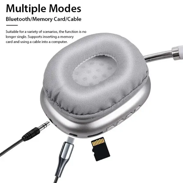 Black Long-Lasting Battery With Fast Charge 09 Headphone