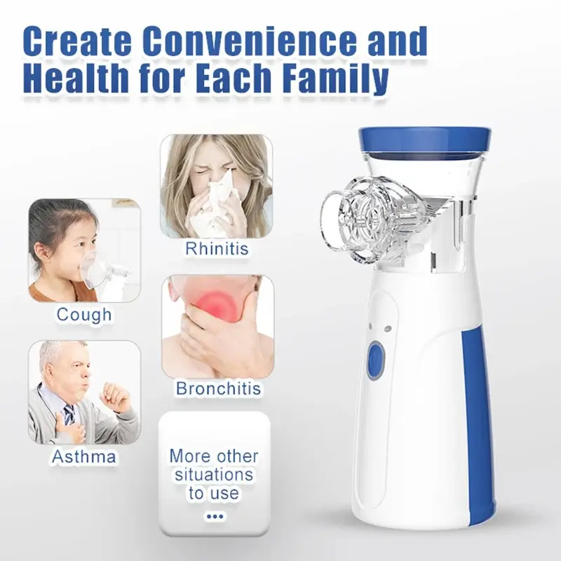 Portable Mesh Nebulizer Machine for Kids & Adults