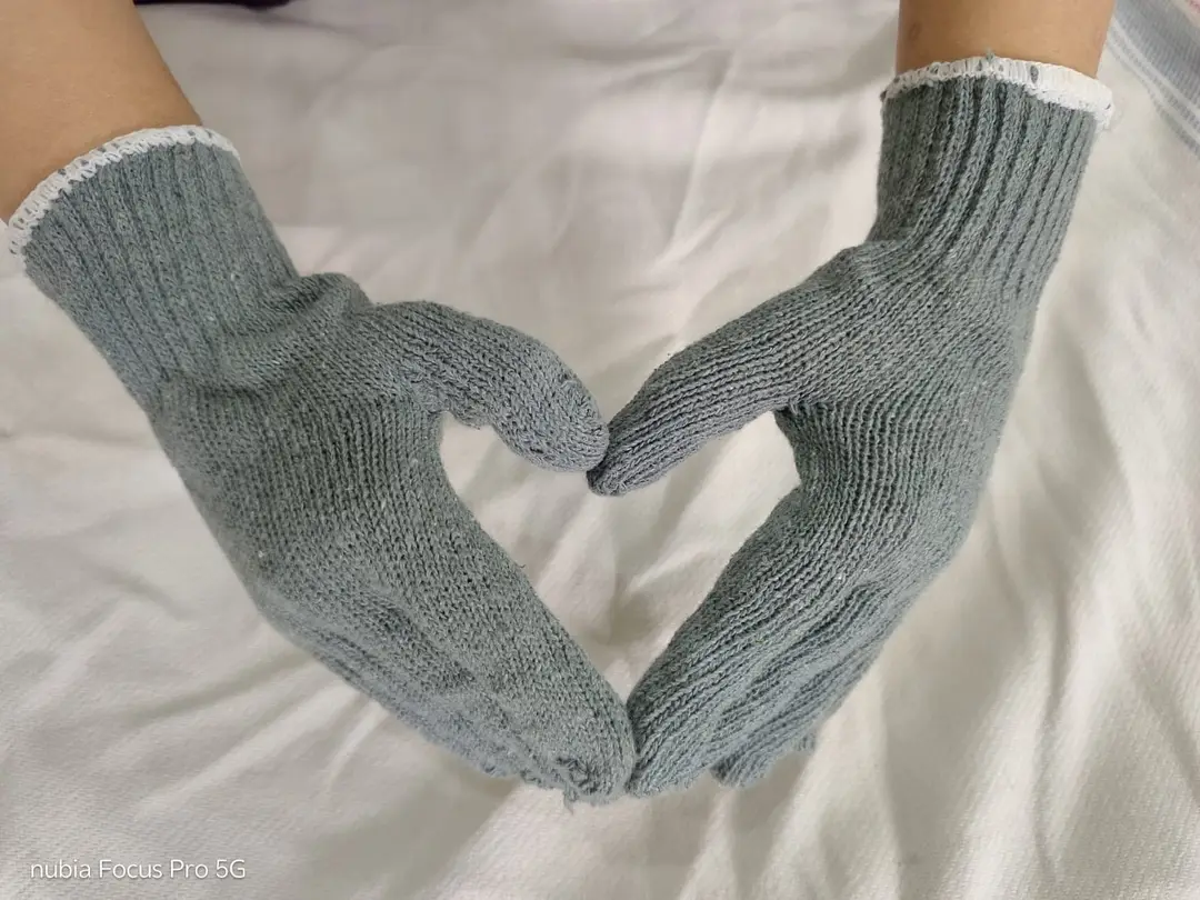 6 Pcs Cotton Textured Crochet Gloves 3
