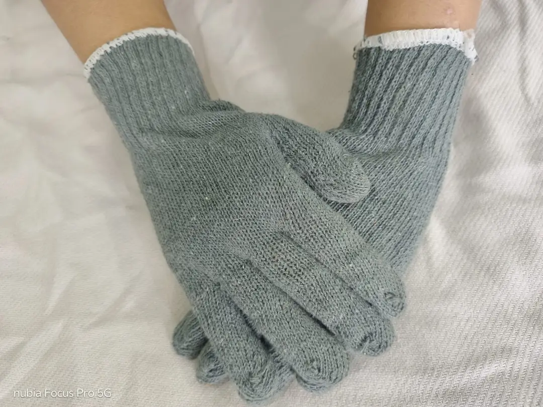 6 Pcs Cotton Textured Crochet Gloves 3