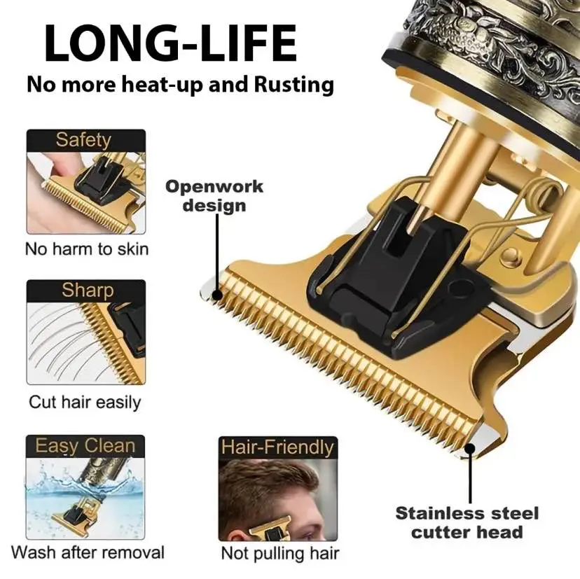 5-Blade System for Fast, Close, Comfortable Shaving Men's Hair Shaver