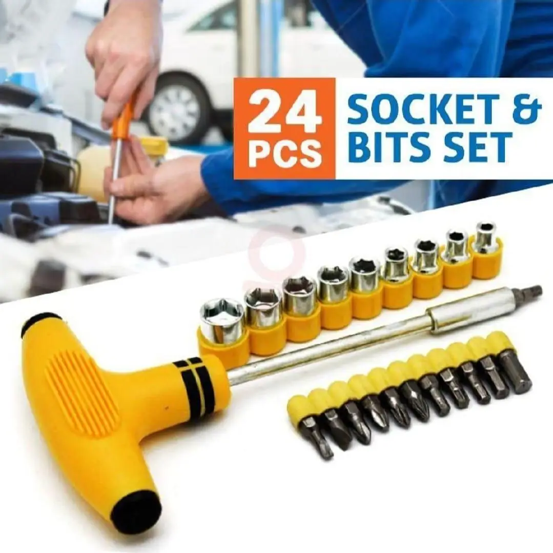 T Tool Set Pack Of 24 Screw Driver Branded Kit