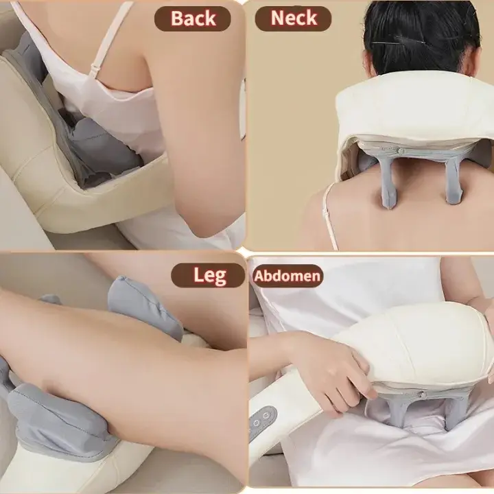 Shoulder and Back Massager all in one Electric Neck & Shoulder Massager with Heat – Deep Tissue Kneading, Pain Relief for Trapezius, Cervical, Abdominal Muscles – Ergonomic Design, Adjustable Intensity, Portable Stress Relief Device By Usman's Hub