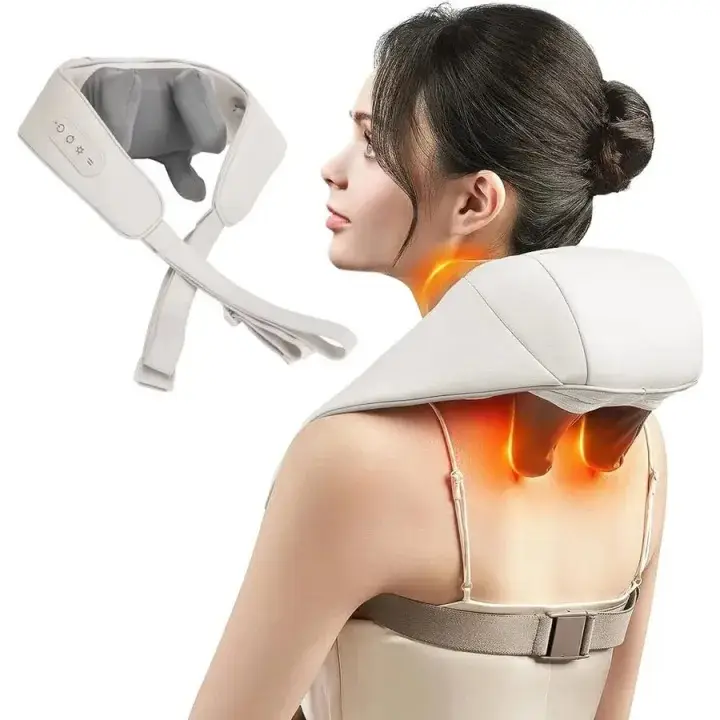 Shoulder and Back Massager all in one Electric Neck & Shoulder Massager with Heat – Deep Tissue Kneading, Pain Relief for Trapezius, Cervical, Abdominal Muscles – Ergonomic Design, Adjustable Intensity, Portable Stress Relief Device By Usman's Hub