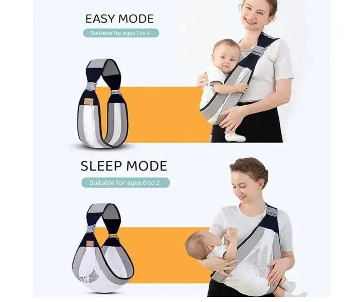 Adjustable Newborn Baby Carrier Sling Wrap Breathable Backpack Shoulder Strap For Baby Feeding