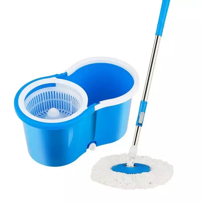 Spin Mop - Easy Spin Magical Mop Set 360 Degree Microfiber Mop Head Home Clean Tools Microfiber