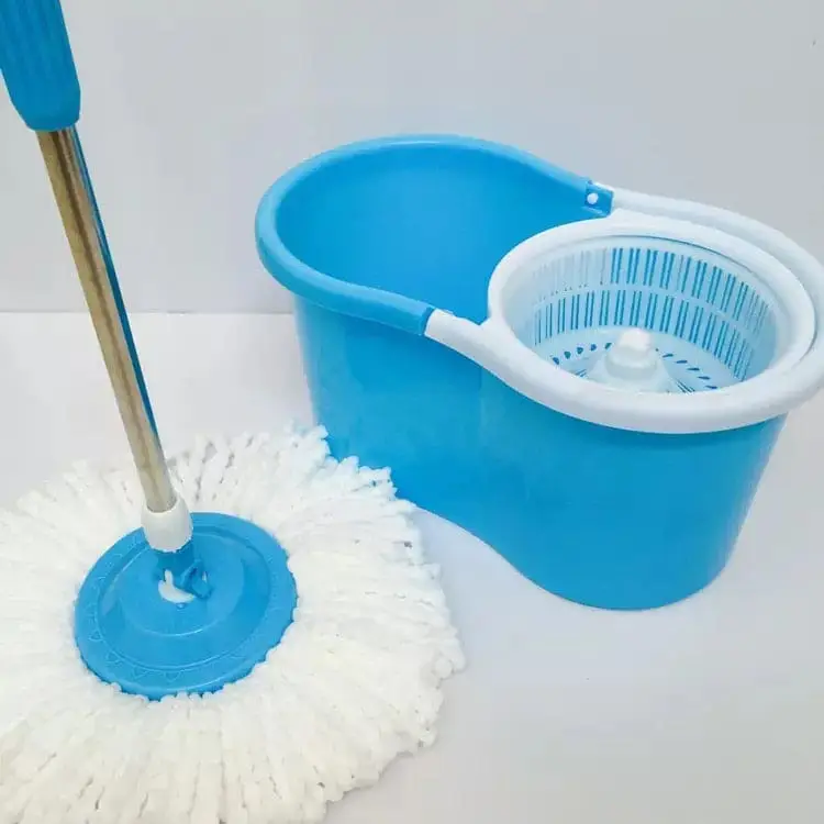 Spin Mop - Easy Spin Magical Mop Set 360 Degree Microfiber Mop Head Home Clean Tools Microfiber