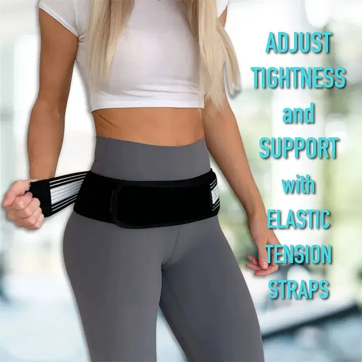 1 PCS Hip Belt Sacroiliac SI Joint Hip Braces for Hip Pain Pelvic Support Belt Sciatica Pelvis Lumbar Pain Relief Lower Back Support Body Buliding Belt