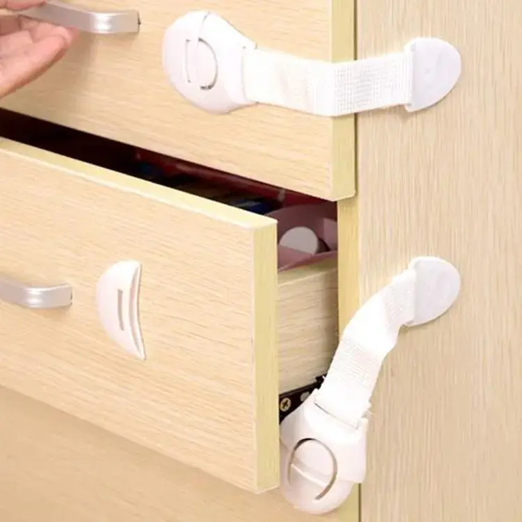2pcs Child Safety Lock For Drawer, Door & Refrigerator