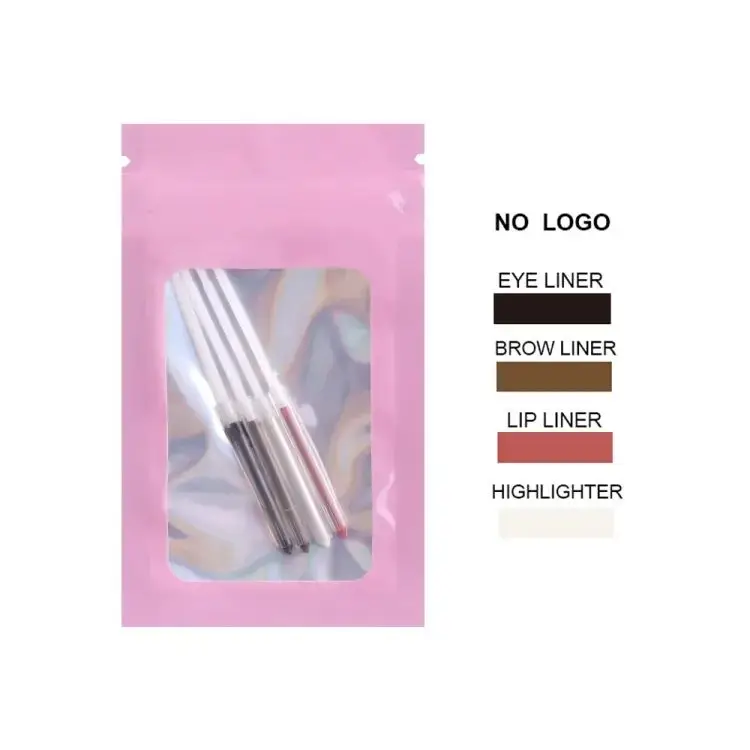 Makeup Pen 4 In 1 Eyebrow Pencil Waterproof Long Lasting Easy Color Eyebrow Lip Highlighter Pen Sweatproof Makeup Cosmetic Tool