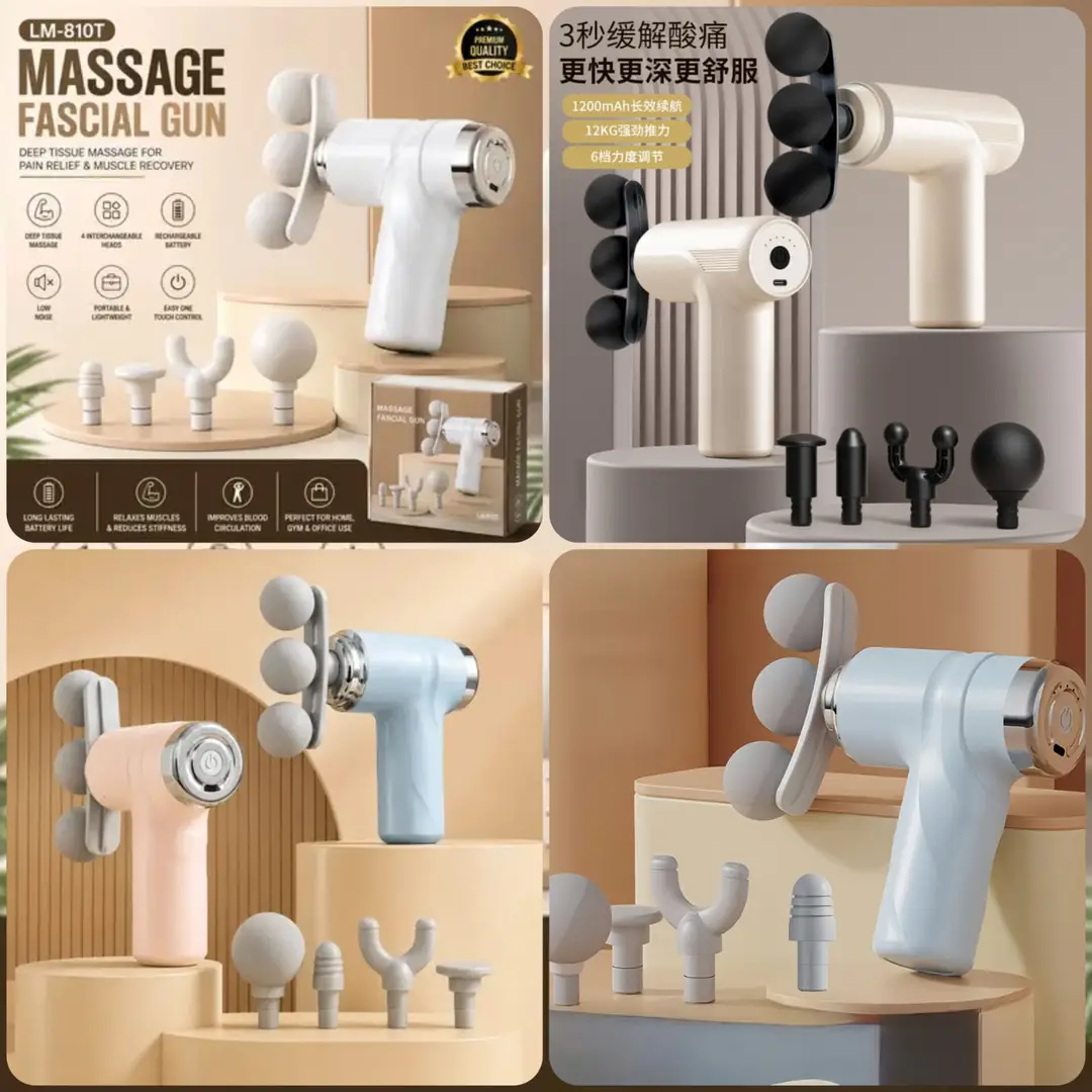 Blue idea Gun massager pack of 9